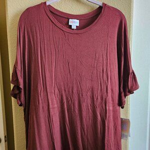 LULAROE Dahl Crop Top L**